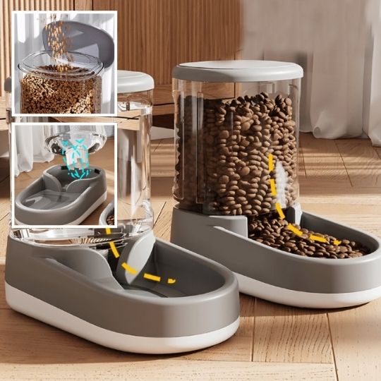 FOODCAT Gamelle automatique Chat - Grande Capacité - Juste mon Chat